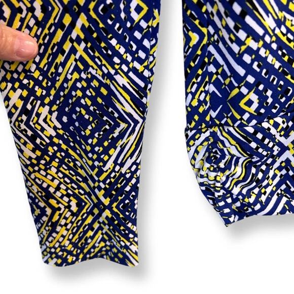 Anne Klien, S, Royal Blue Yellow, layered, Long sleeve top - Picture 5 of 9